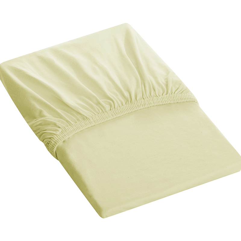 Lençol Tecebem Solteiro Malha C/ Elástico Liso 88cmx188mx30cm Baunilha