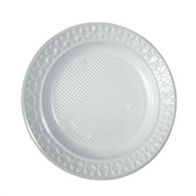 Pacote com 10 Pratinhos Plásticos Descartáveis 15cm