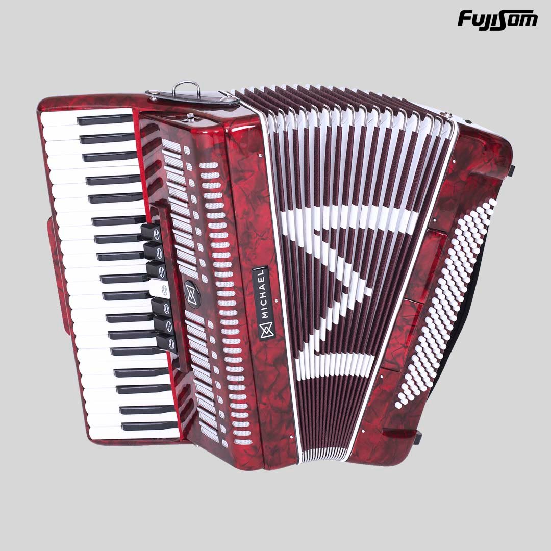 ACORDEON MICHAEL 120BX ACM-12007 PRD VERMELHO