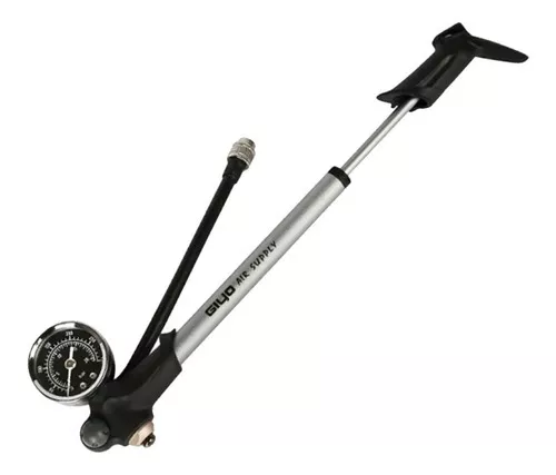 Bomba de Suspensão Shock Giyo Air Supply GS-02PT com Manômetro Mtb