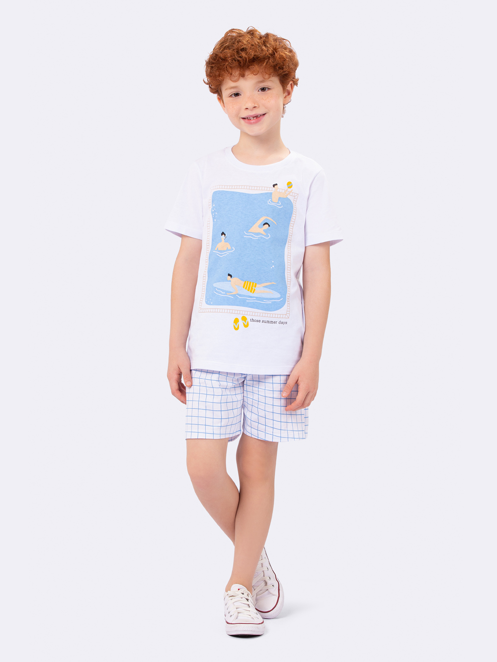 PIJAMA MASCULINO VEGGI INFANTIL PRAIA BRANCO