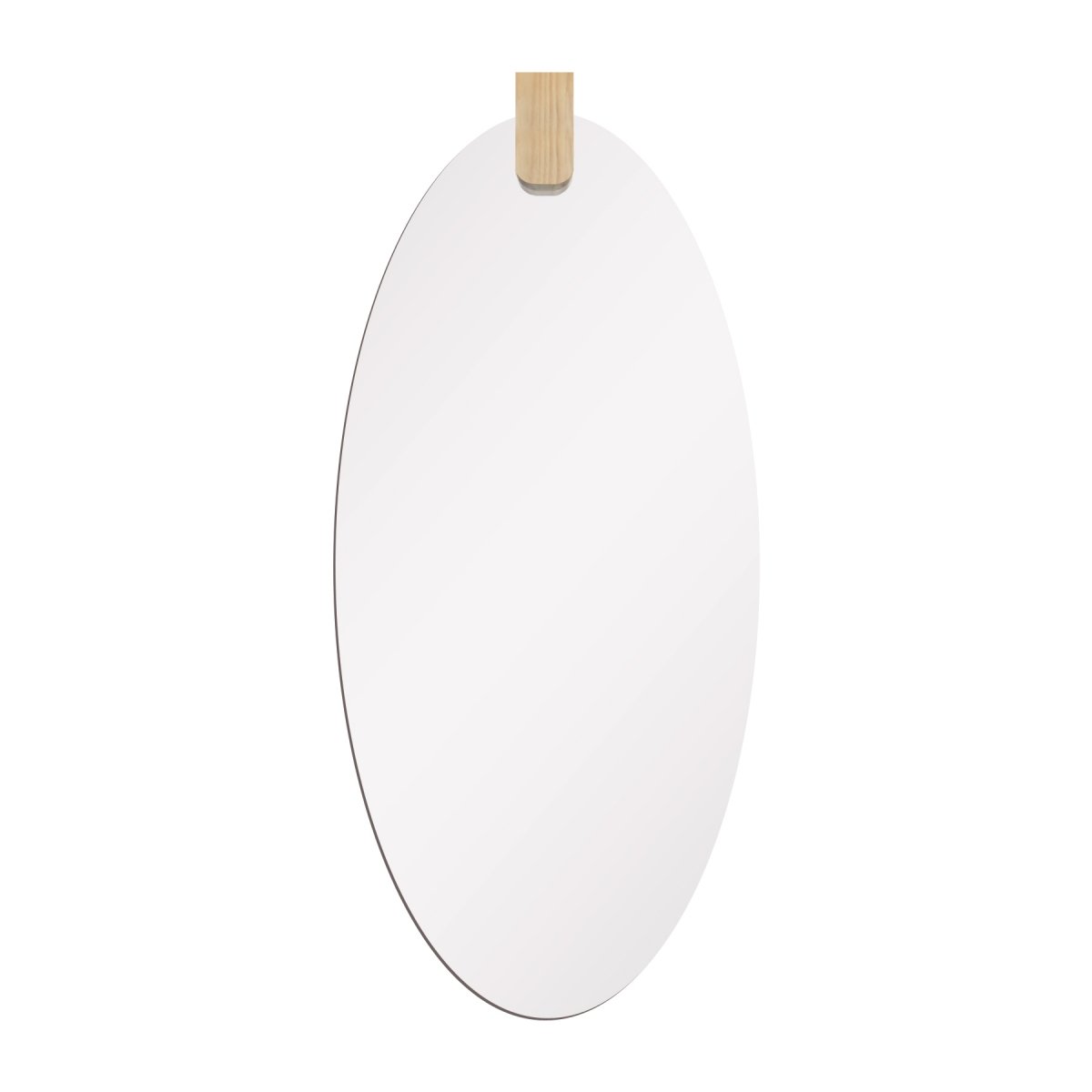 Espelho Decorativo Choker Aplique Madeira 3 130x60cm Oval