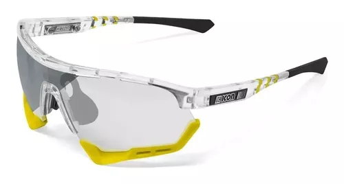 Óculos Scicon Aerotech Xl Cristal Lente Prata Fotocromática