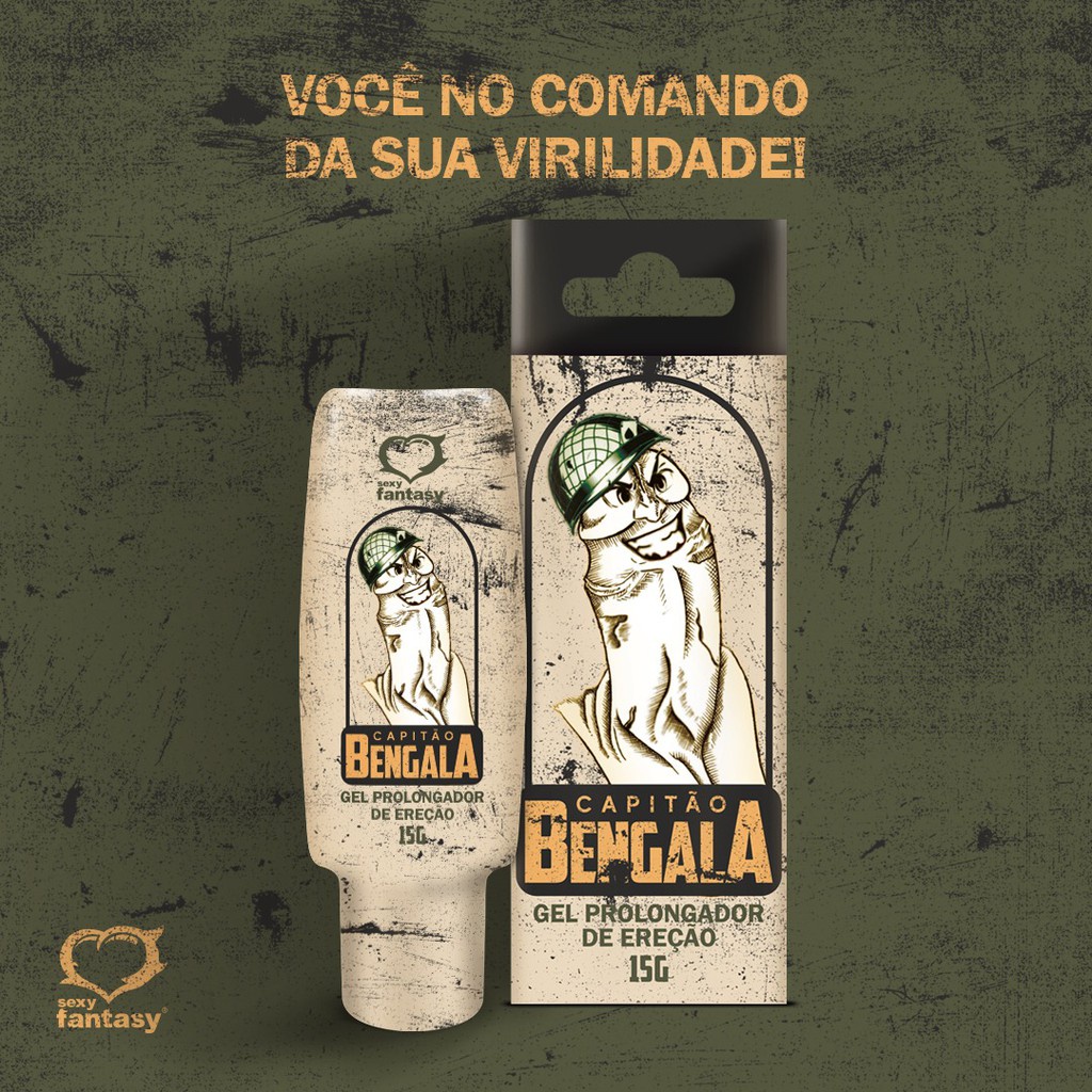 Capitão bengala gel prolongador de 3reção 15g