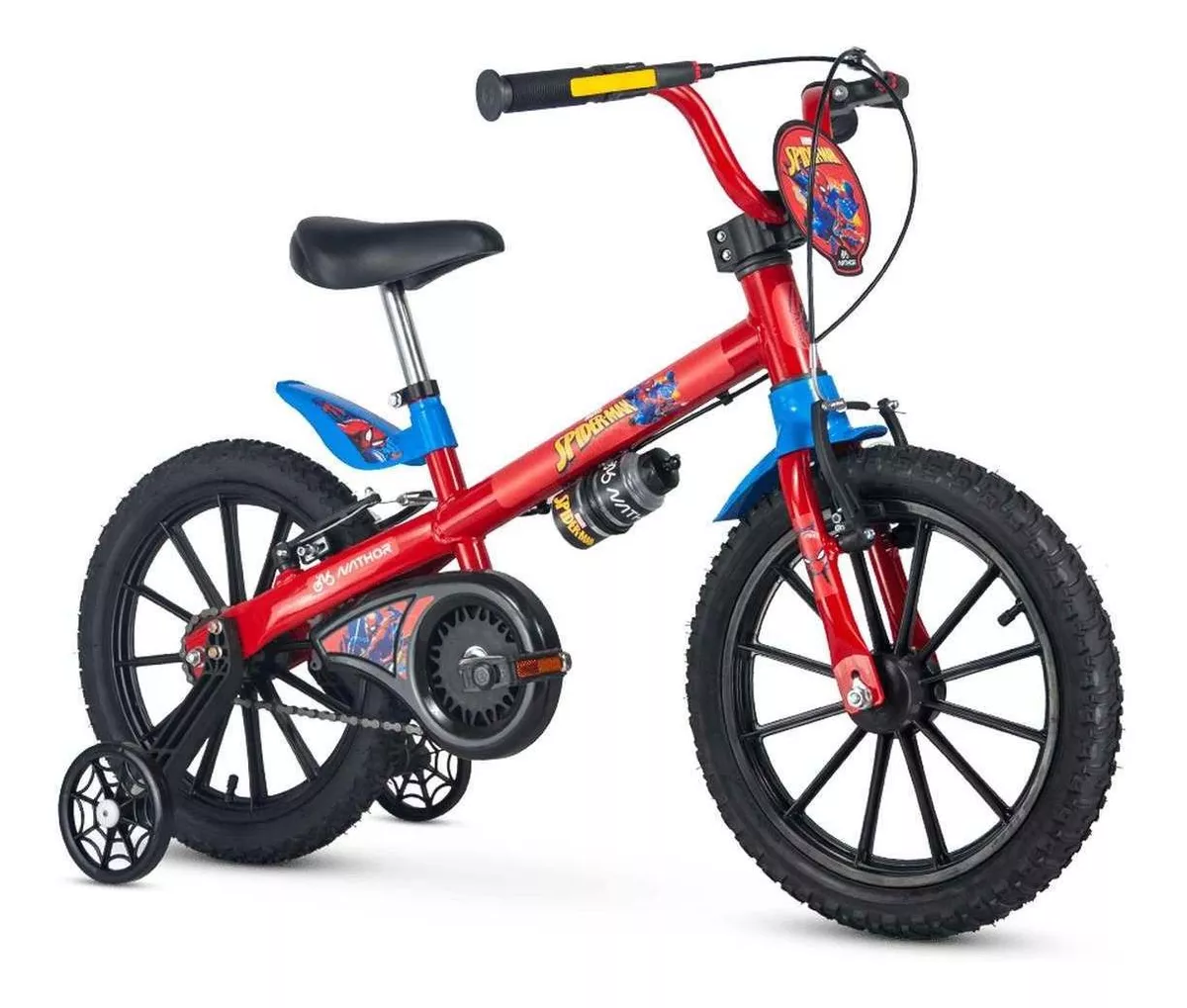 Bicicleta Infantil Nathor Aro 16 Spider Man