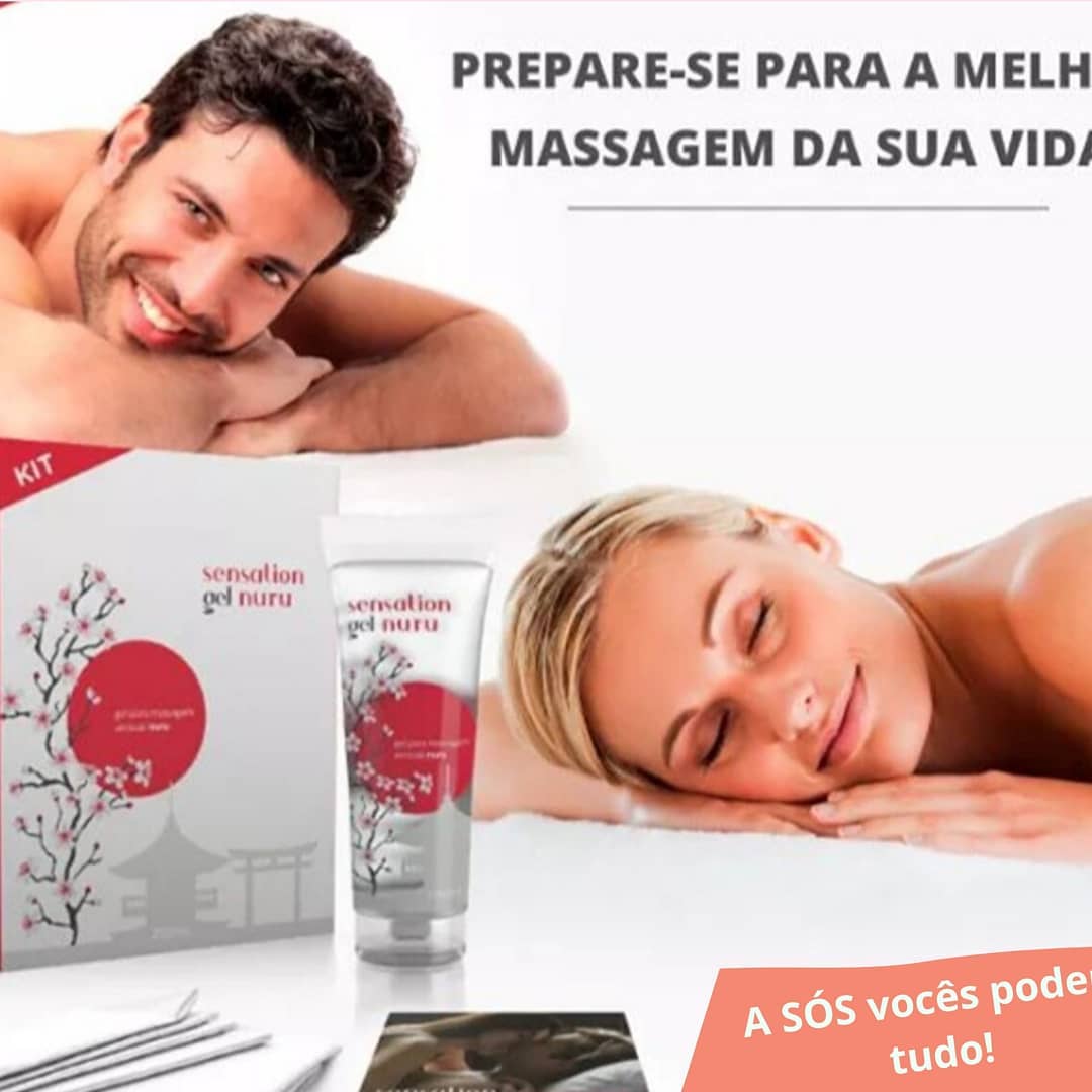 Kit para Massagem Sensual Sensation Gel Nuru 220ml