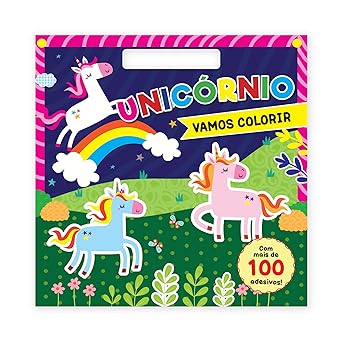 Unicórnio: Vamos colorir - Com mais de 100 adesivos