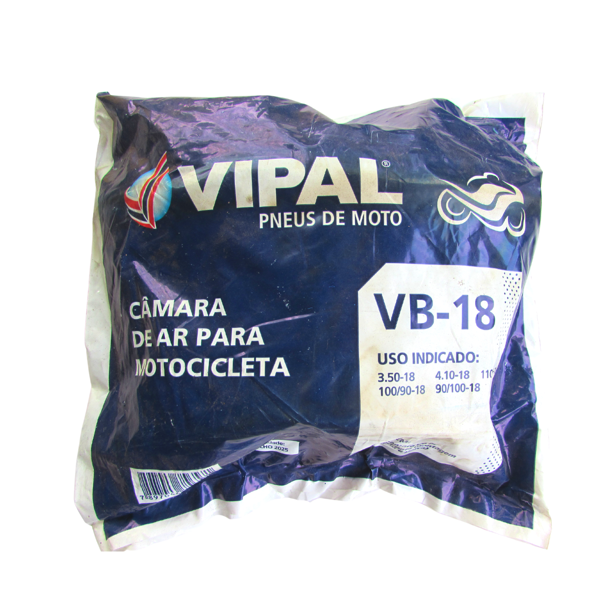 CÃMARA DE AR MOTO VB-18 100/90-18 LARGA VIPAL