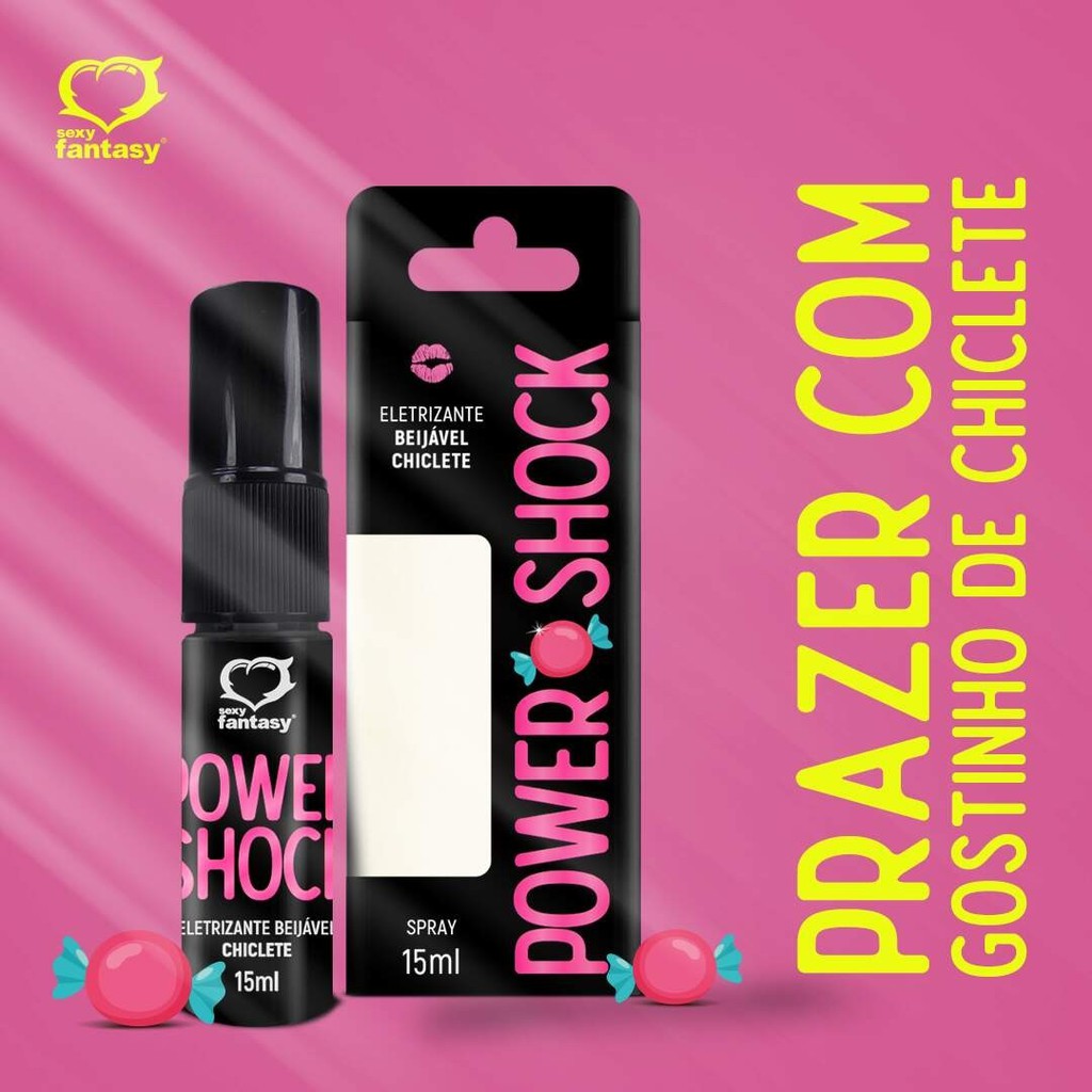 Vibrador Líquido Power Shock 220v De Tesão 15ml Sexy Fantasy
