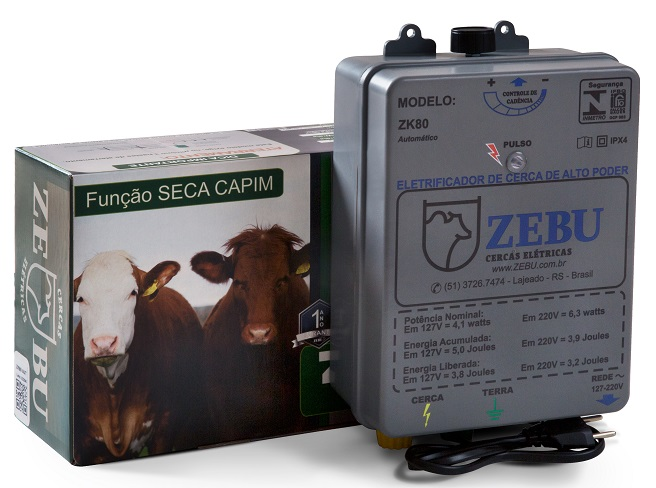 ZK80 AUT 110/220 ELETRIFICADOR DE CERCA ELETRICA RURAL ZEBU