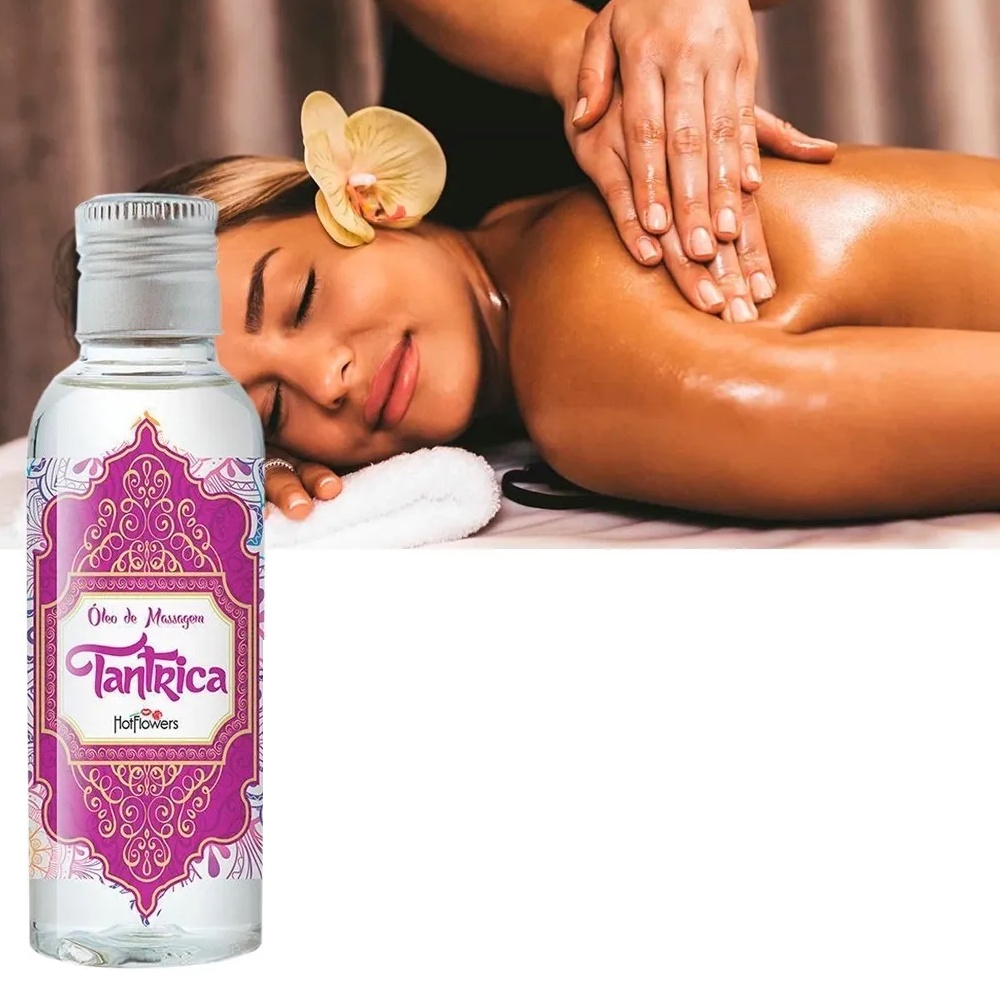 Tântrica Óleo de Massagem Sensual Neutro 120ml - Hot Flowers