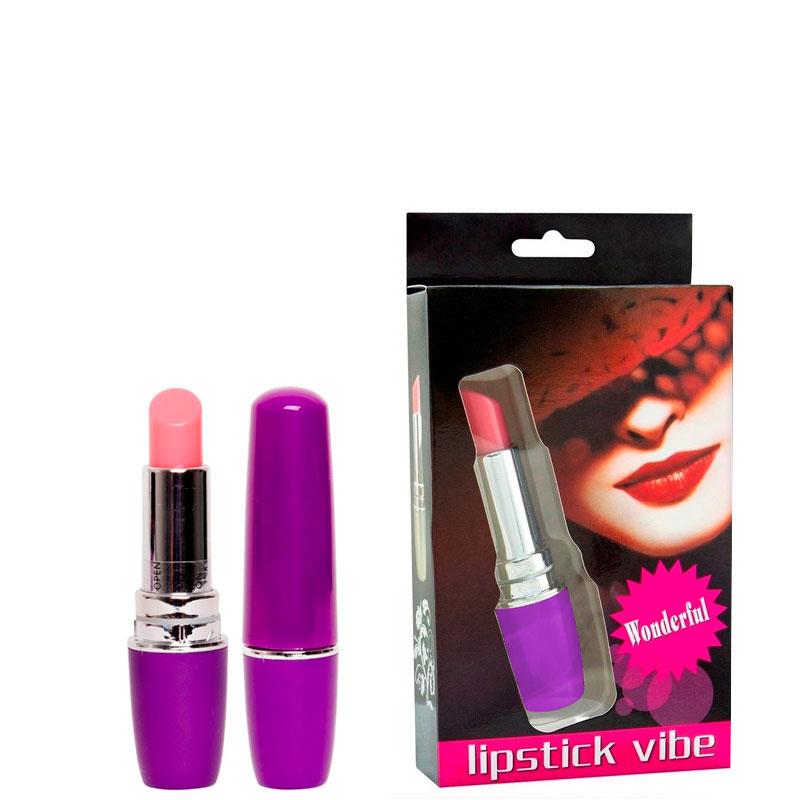 VIBRADOR DISCRETO FORMATO BATOM ESTIMULO CLITORIANO