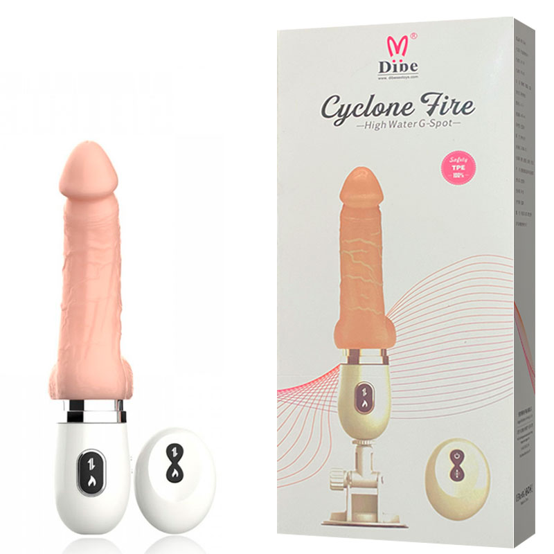 Mini Maquina do Sexo com Pênis Realístico Vai e Vem ? DIBE CYCLONE FIRE ? DB-183