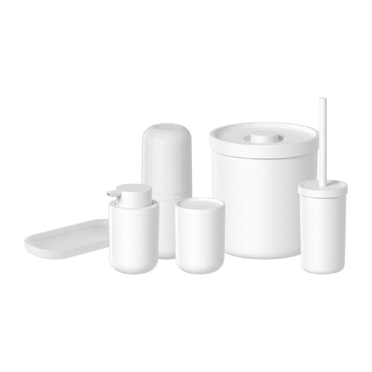 KIT CONJUNTO BANHEIRO LAVABO 6 PEÇAS BOLD OU BRANCO