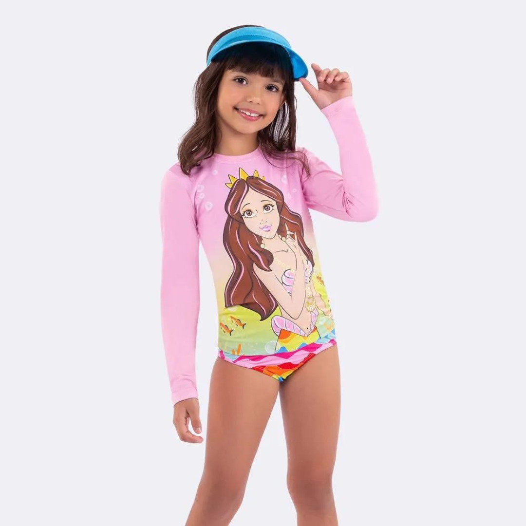 BLUSA SEREIA VEGGI PROTEÇÃO UV 50+ ROSA