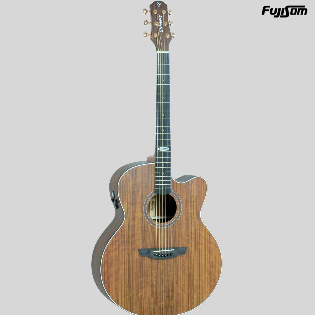 VIOLÃO STRINBERG AÇO SJ 300C JUMBO WALNUT SATIN BAG