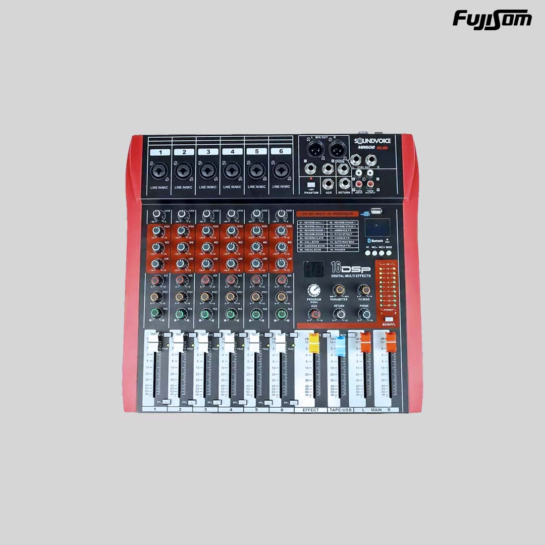 MESA SOUNDVOICE MR602 6 CANAIS RUBI