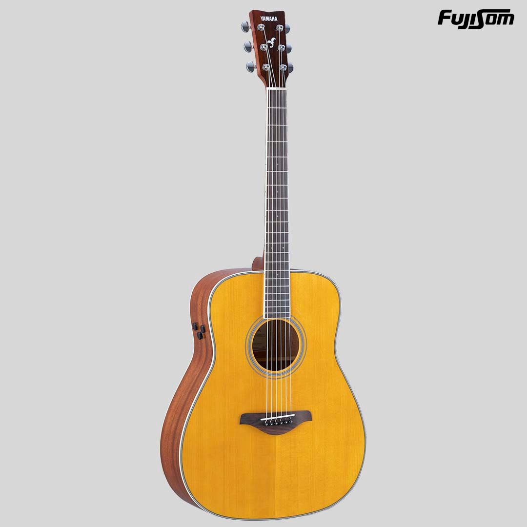 VIOLÃO YAMAHA AÇO FOLK FG-TA NATURAL ELÉTRICO