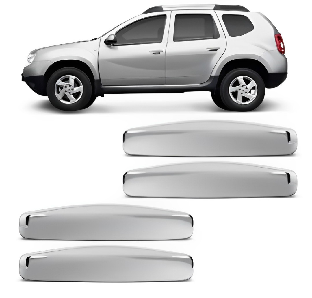 APLIQUE MACANETA EXTERNA CROMADO RENAULT DUSTER A PARTIR 2011 4 PORTAS