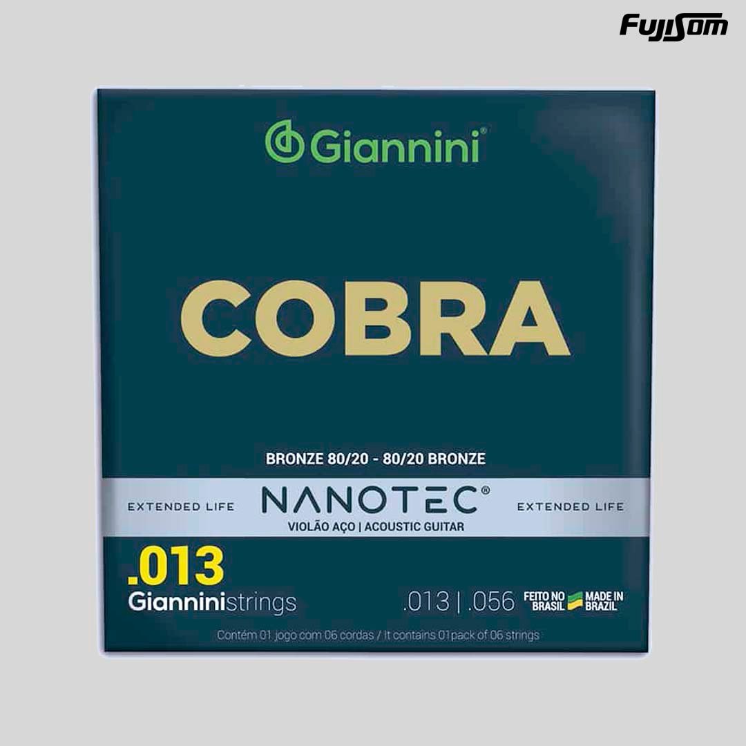 ENCORDOAMENTO GIANNINI PARA VIOLÃO CA82M 80/20 NANOTEC 013