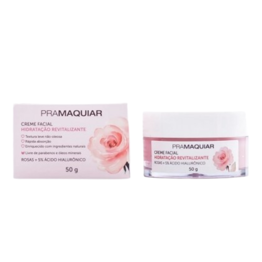 Creme Facial Hidratação Revitalizante 50g - Pramaquiar 