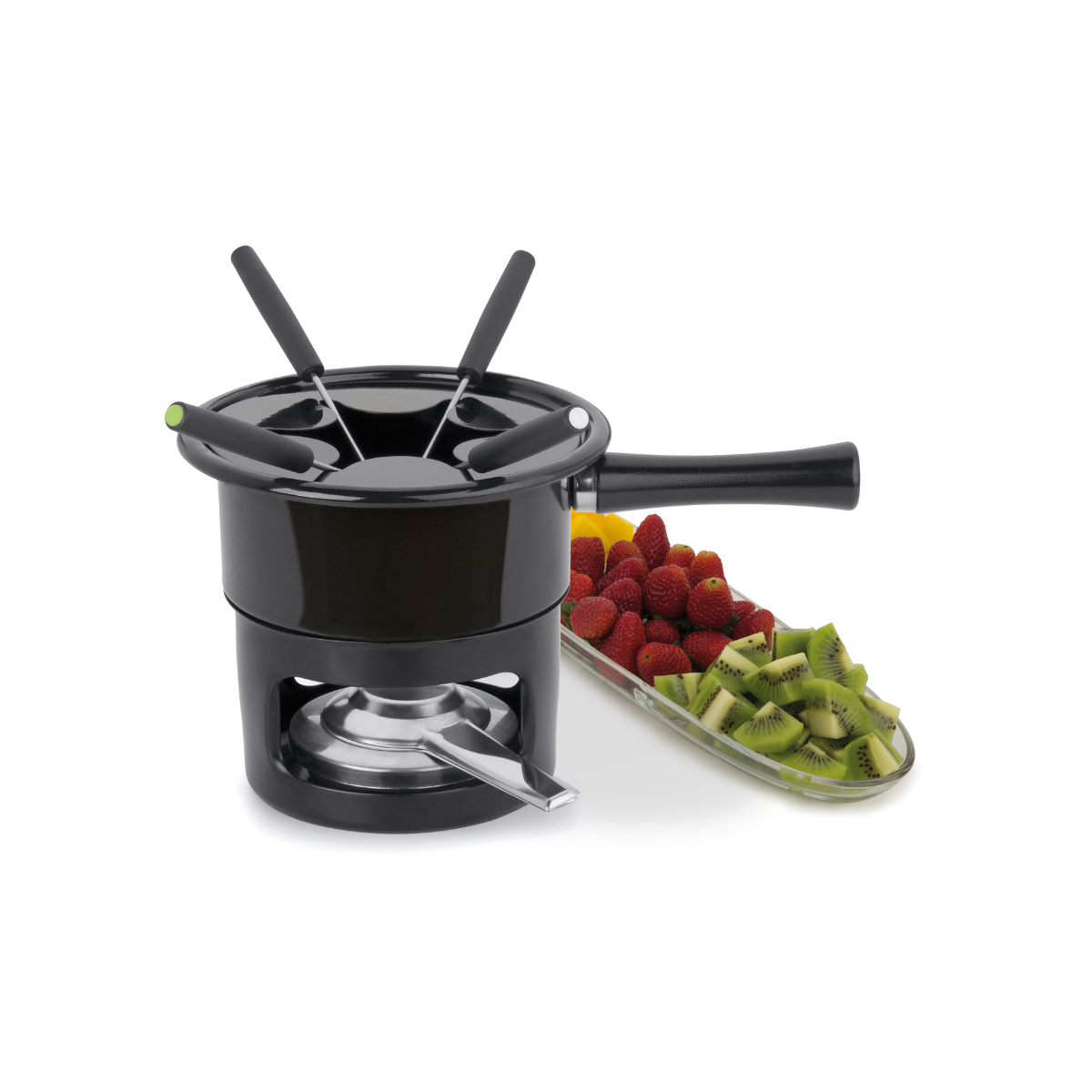 Kit serviço de Fondue Preto 8 peças Viena Forma 807907