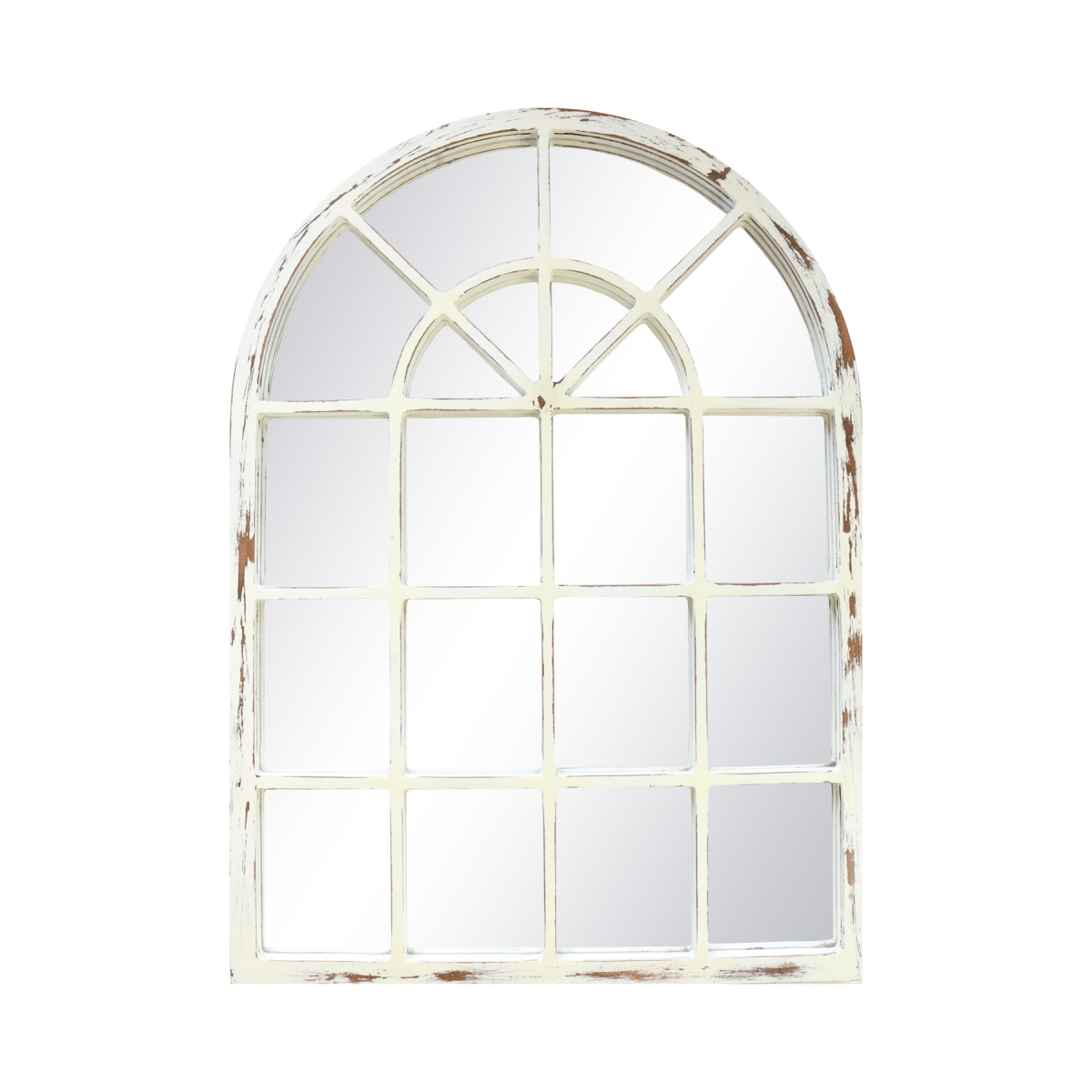 Espelho Decorativo Vitral Patina Branca 83x64cm Capela