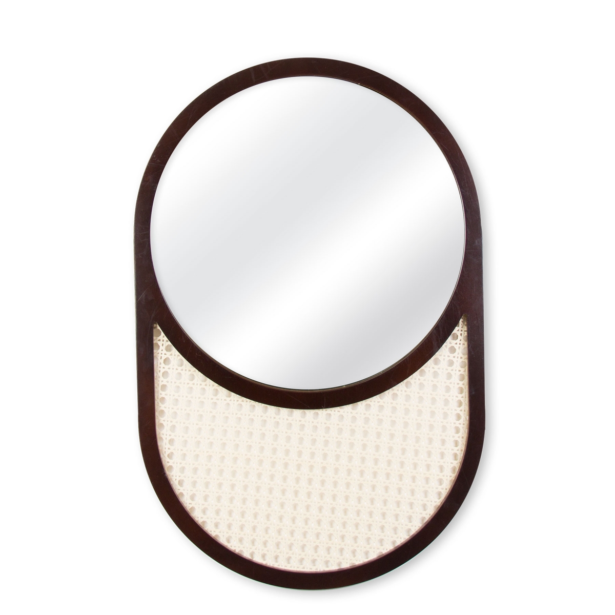 Espelho Decorativo Palha Tabaco 60x40cm Oblongo