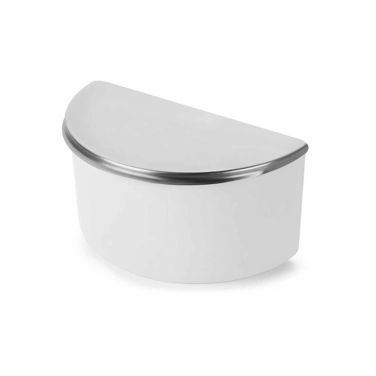 SALEIRO POP BRANCO 1KG TAMPA AÇO INOX FORMA 800930/B