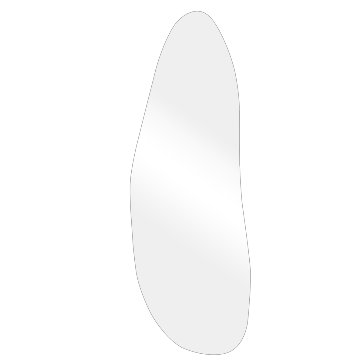 Espelho Multiuso Lapidado Pendurador 120x40cm Orgânico