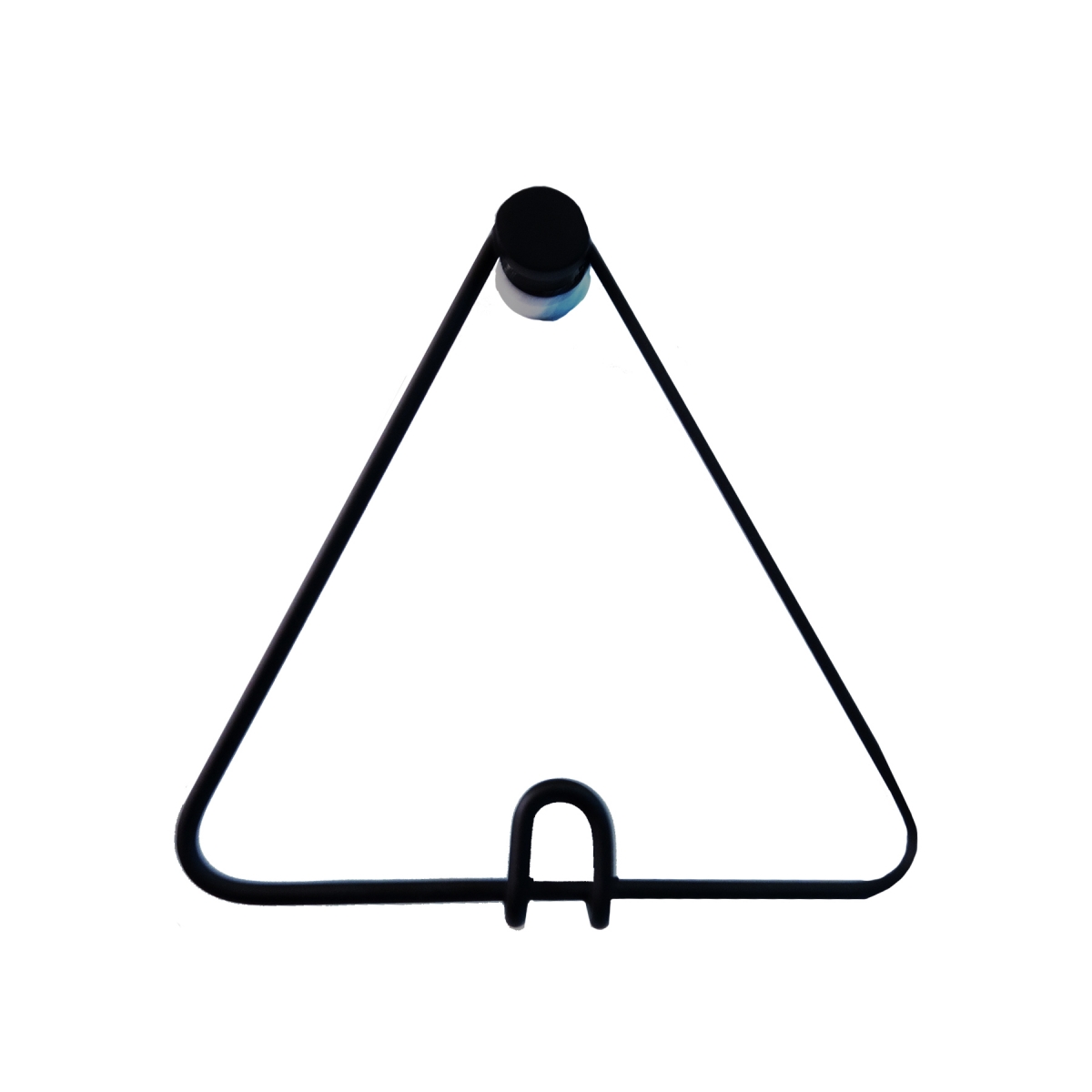 Pendurador Gancho Multiuso Wire Minimals Polygon Preto 14x15cm