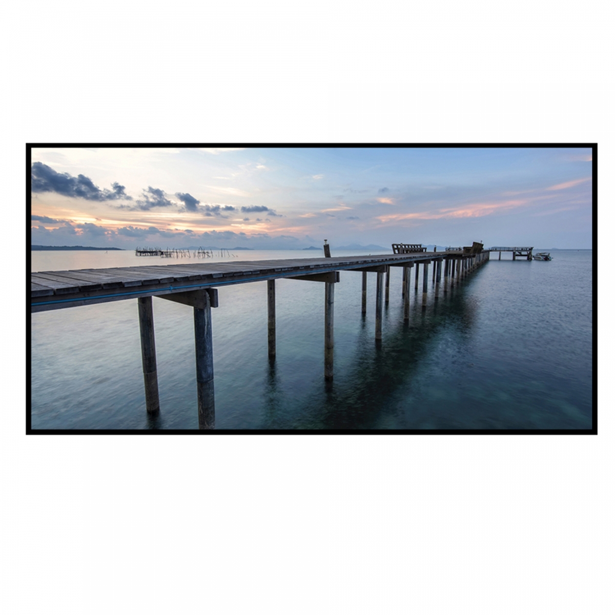 Quadro Decorativo Barcelona Deck Anoitecer II 50X100cm