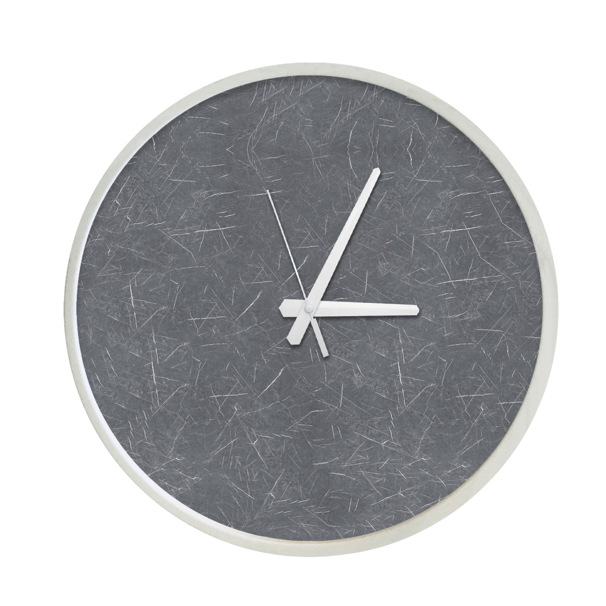Relógio Decorativo Round Branco Mostrador Cinzell Ponteiro Branco 40cm Redondo