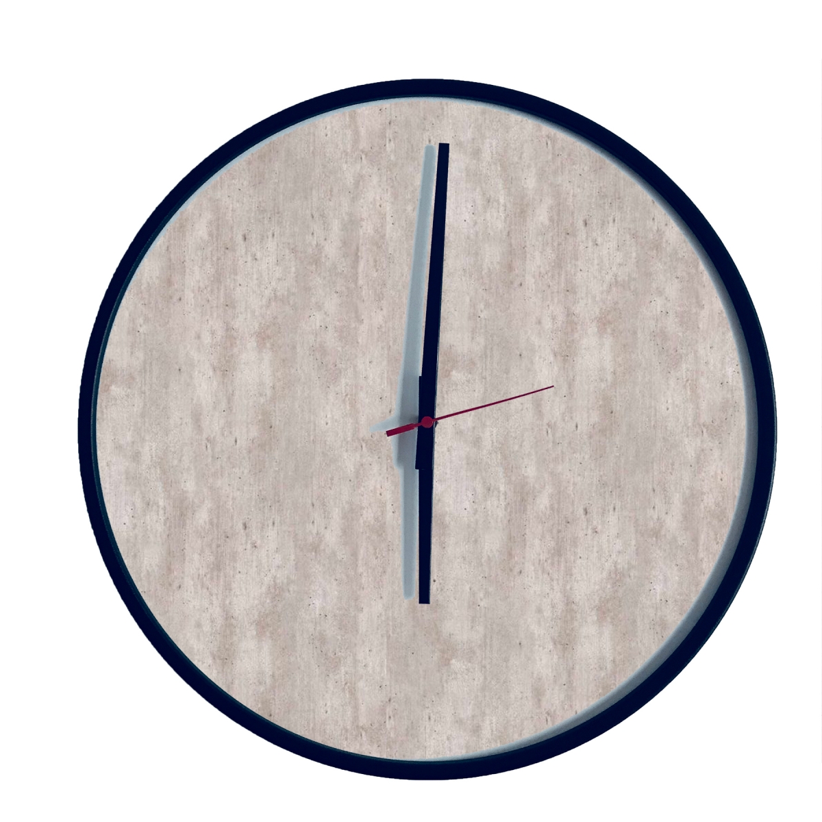 Relógio Decorativo Round Preto Mostrador Metropolitan Ponteiro Preto 40cm Redondo