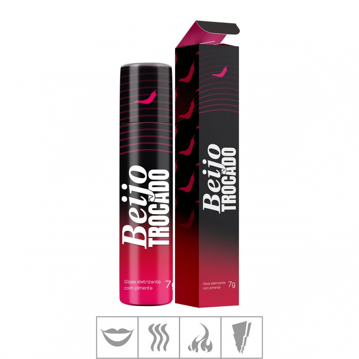 GLOSS ELETRIZANTE BEIJO TROCADO 7G