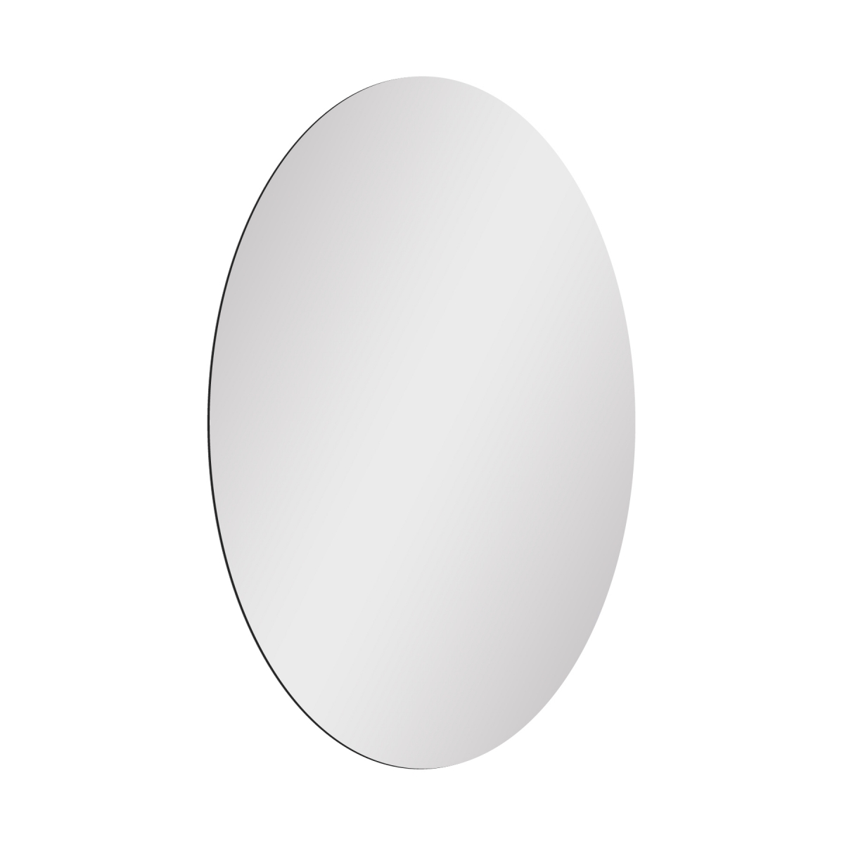 Espelho Multiuso Lapidado Pendurador 60x40cm Oval