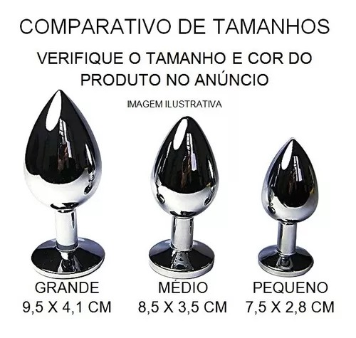 PLUG ANAL DE AÇO COM PEDRA- G