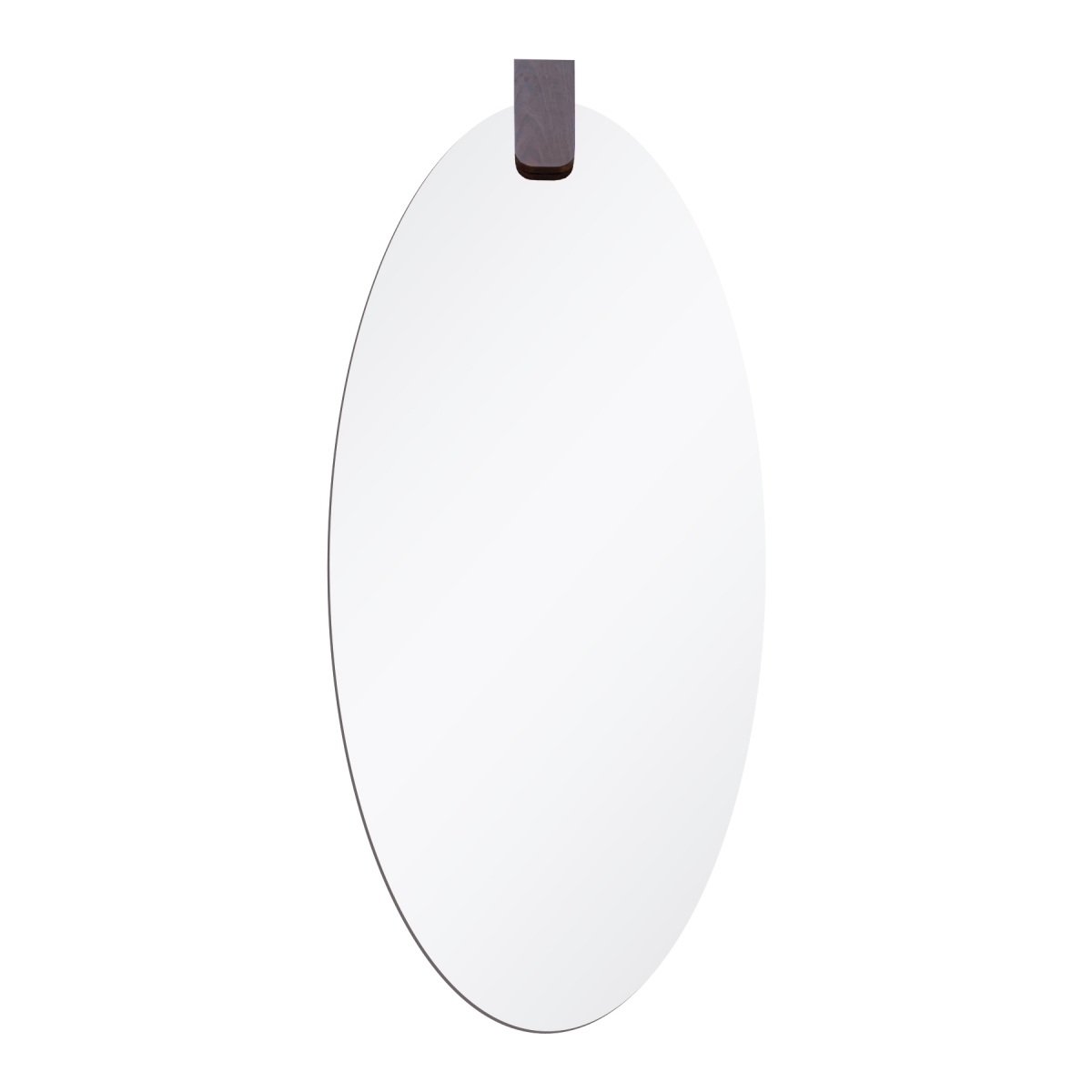 Espelho Decorativo Choker Aplique Madeira 130x60cm Oval