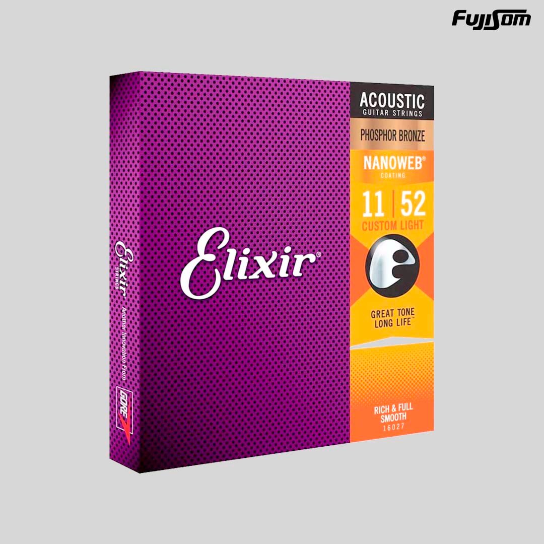 ENCORDOAMENTO ELIXIR PARA VIOLÃO AÇO 011 PHOSPHOR BRONZE 16027