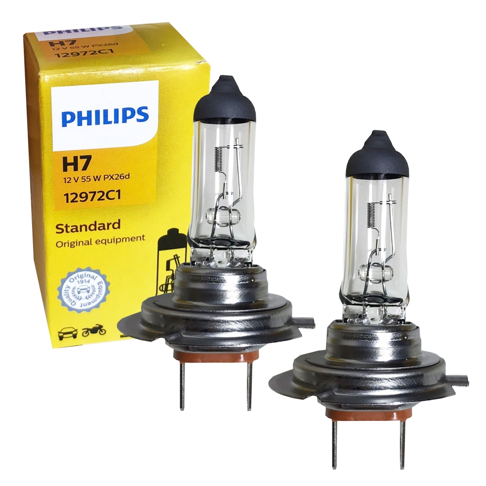 PAR - LAMPADA FAROL PHILIPS H7 12972 12W 55W