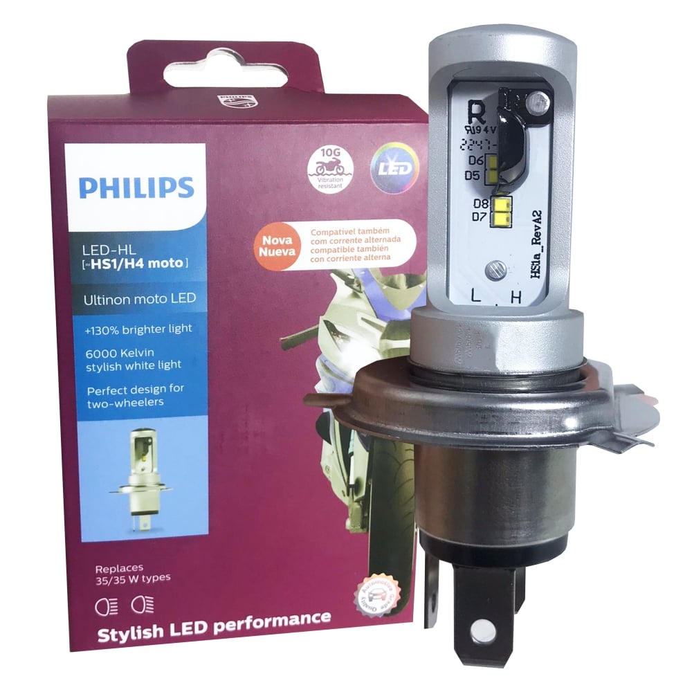 LAMPADA FAROL LED PHILIPS H4 HS1