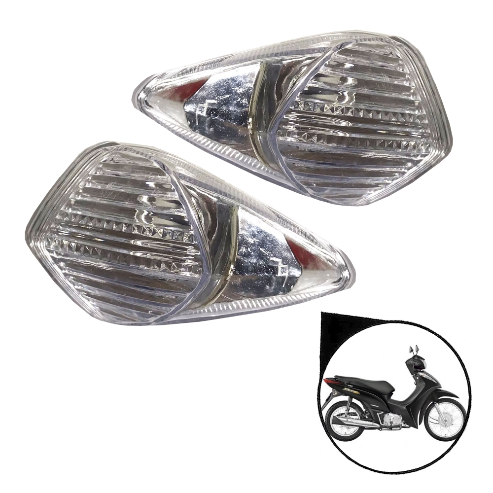Par Pisca Traseiro Cristal Honda Biz 125 2011 Ate 2015