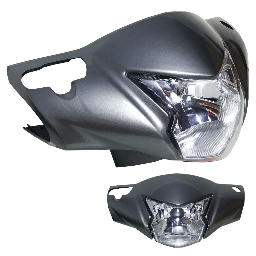Farol Completo Honda Biz 125 Prata Metalico 2019 Ate 2020