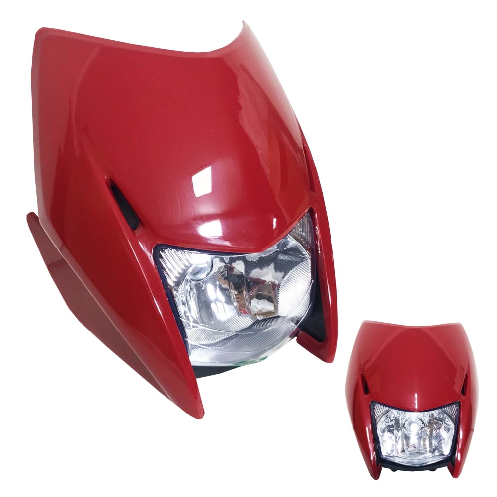 FRENTE farol NXR 125 BROS 2013 - BROS 150 2011/2012 - VERMELHO