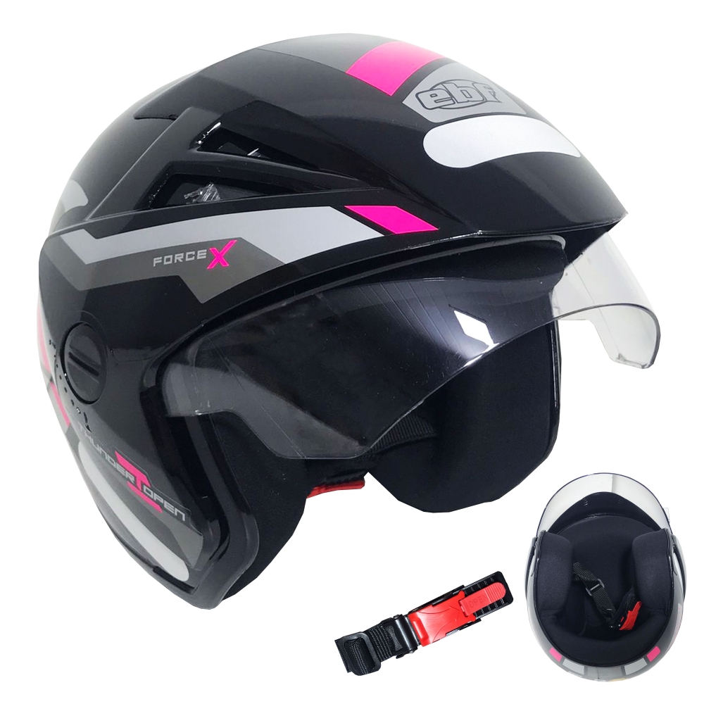 Capacete Aberto Ebf Thunder Force X Viseira