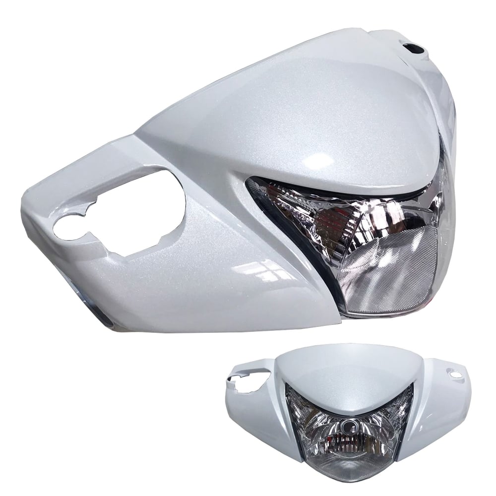 Farol Completo Honda Biz 125 Freio Disco 2016 Branco Perolizado