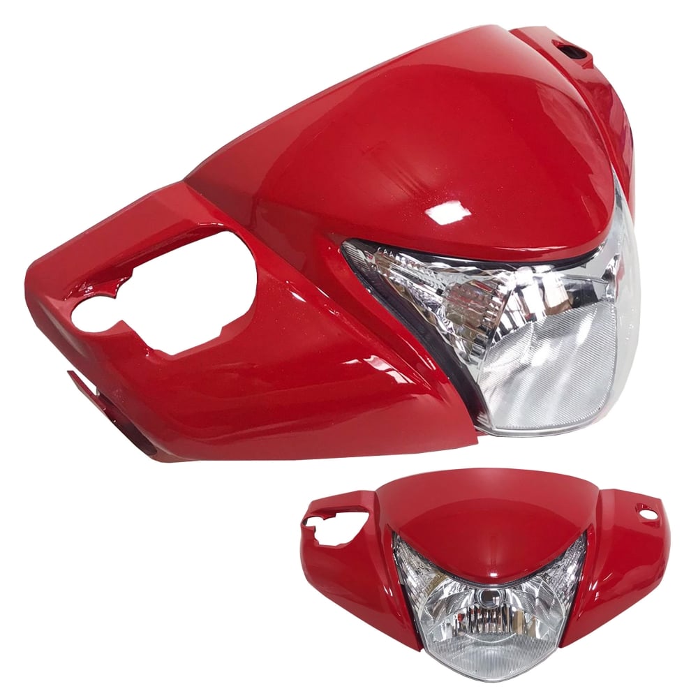  Farol Completo Honda Biz 125 Freio a Disco 2015 Ate 2017 Vermelho