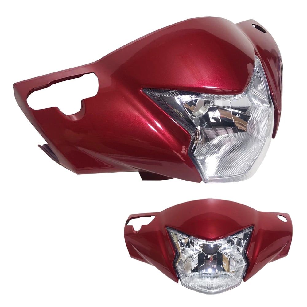 Farol Completo Honda Biz 125 Freio a Disco 2018 Vermelho Perolizado