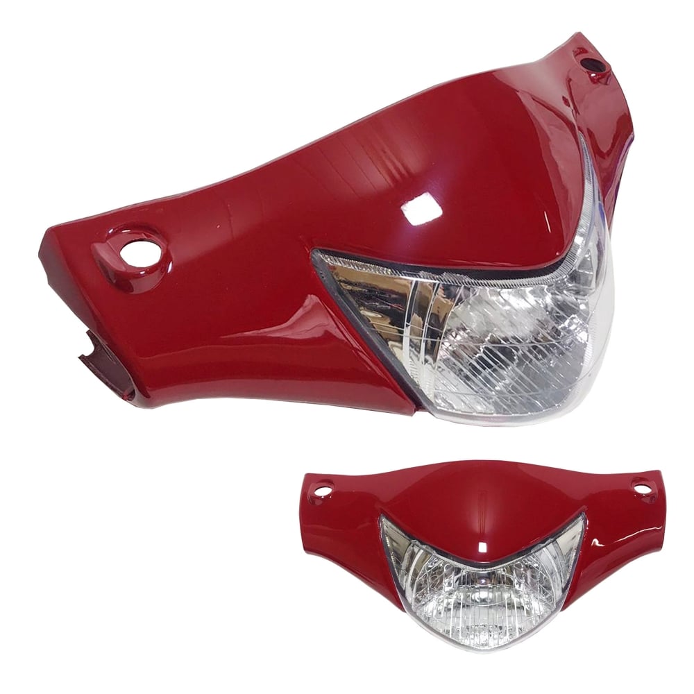 Farol Completo Honda Biz 125 2007 Ate 2008 Vermelho