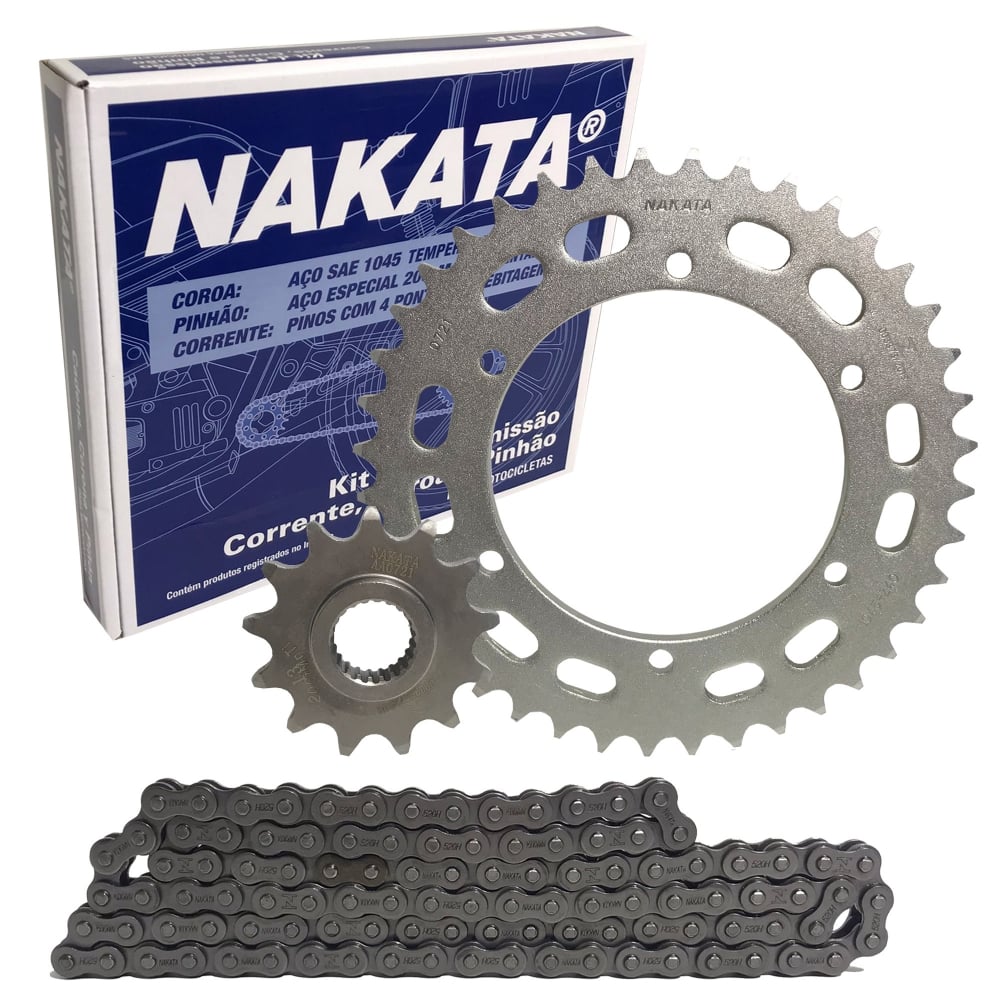 Kit Relação Transmissão Yamaha Xtz 250 Lander 2007 Ate 2023 Nakata